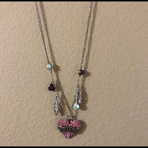 Betsy Johnson Heart Necklace NWT